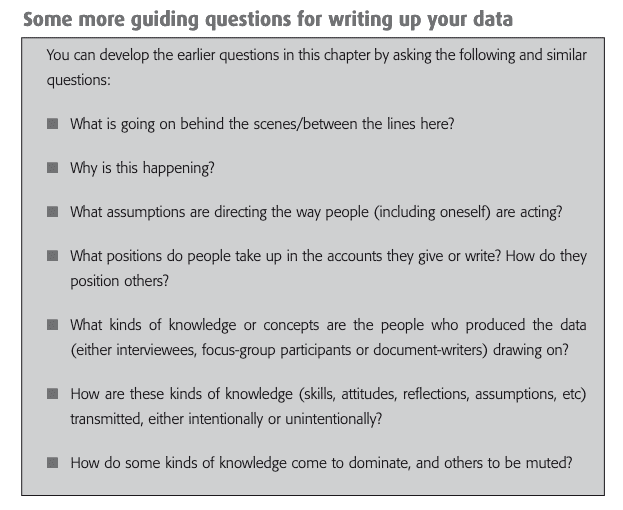 Data writing tips, manuscript writing tips